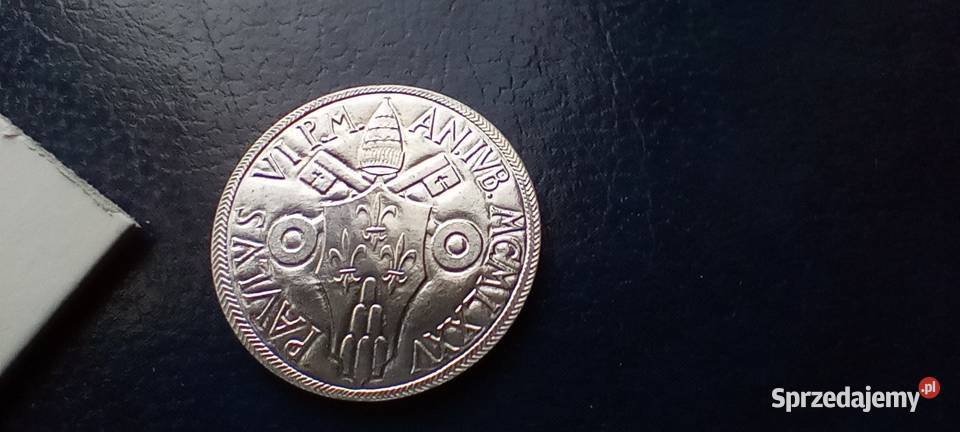 Stare monety 5 lir 1975 Watykan Święty Lesko