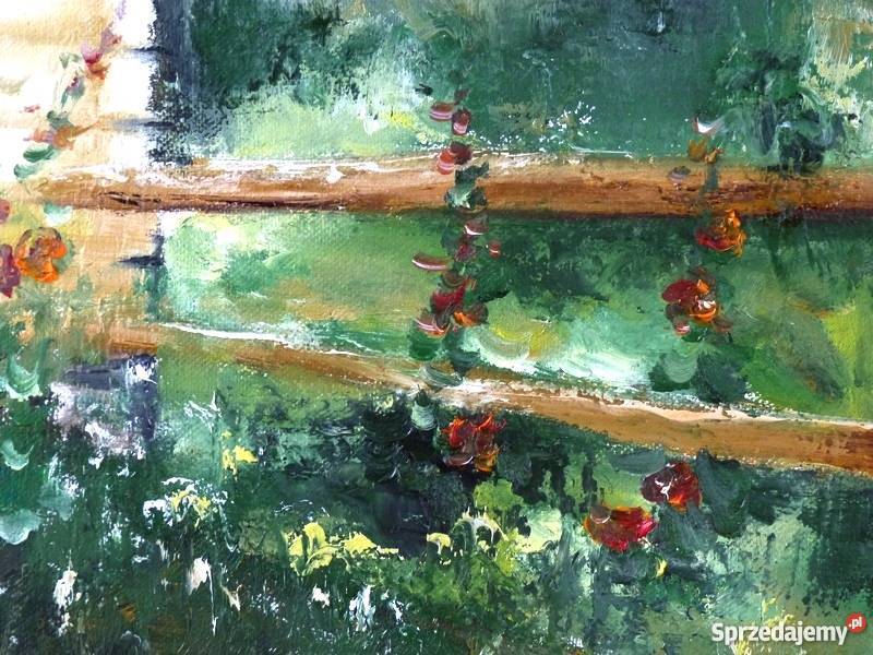 Obraz olejnyWiejska chata 30x40 oryginał mazowieckie Warszawa