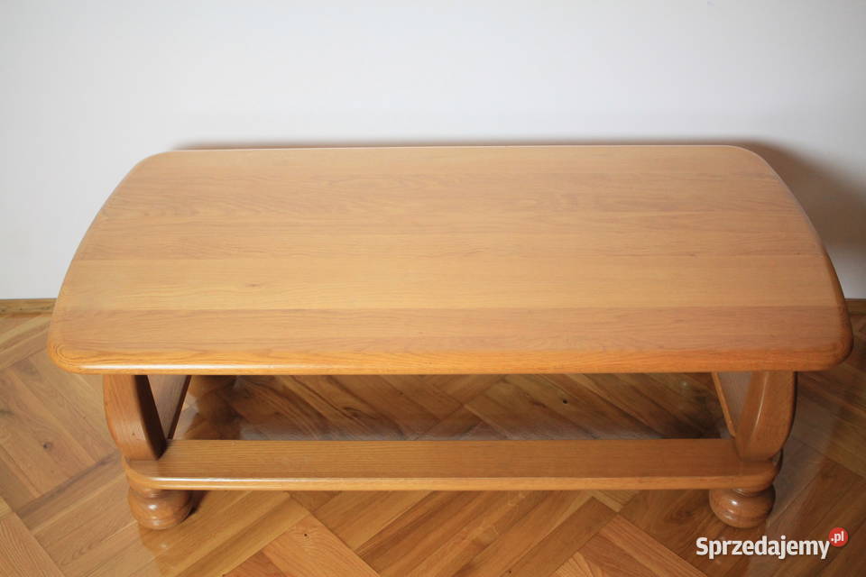 Piękny stolik dębowy 129x63 Pszczyna sprzedam