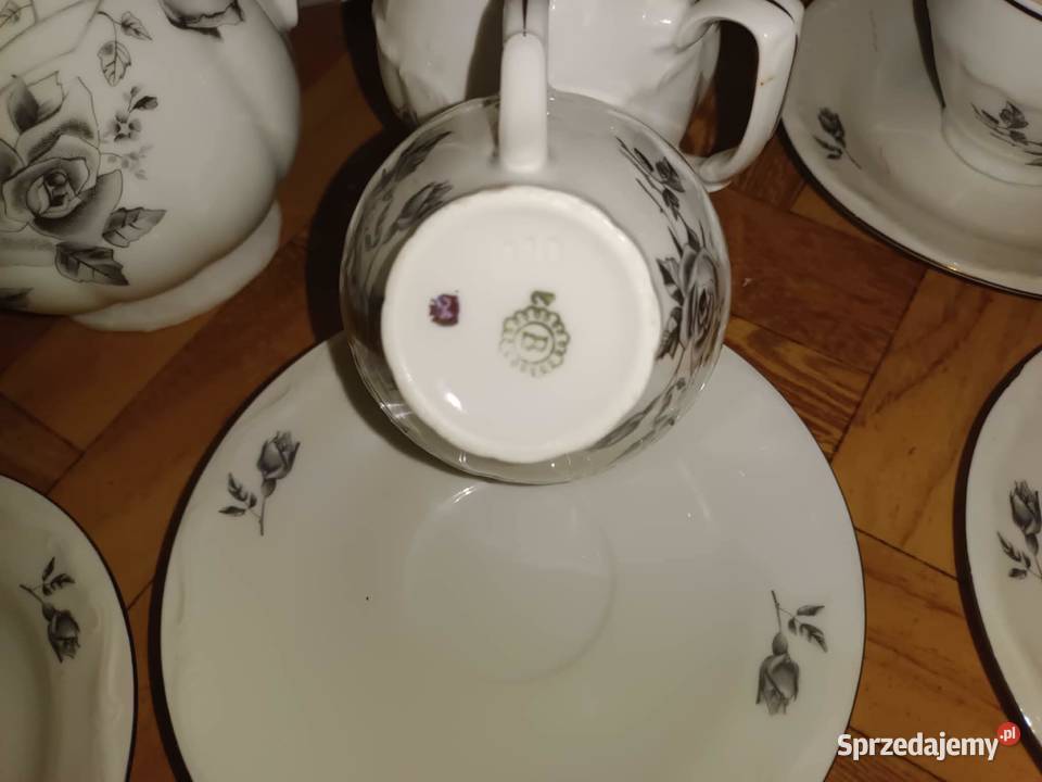Porcelana Bogucice kom 12 os kawowy PRL Będzin sprzedam
