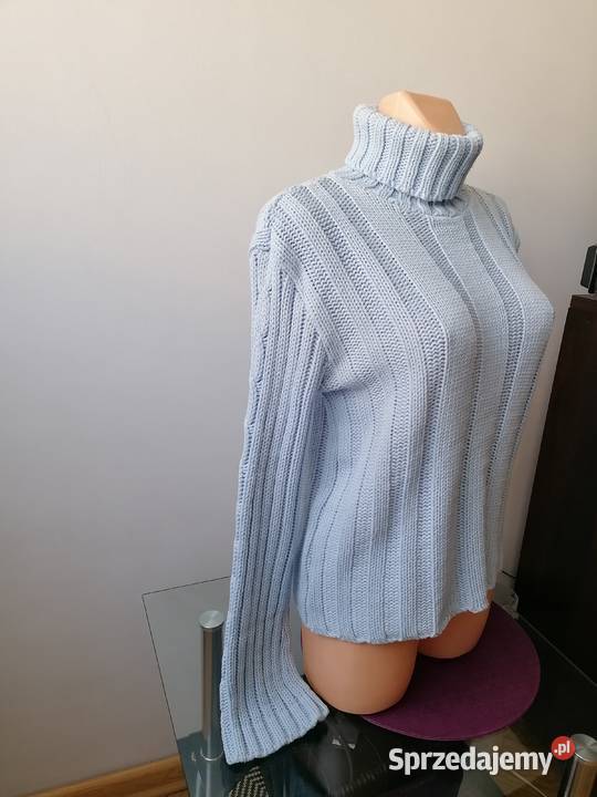 DAMSKI BŁĘKITNY SWETER GOLF BUENA STYLE R Łódź