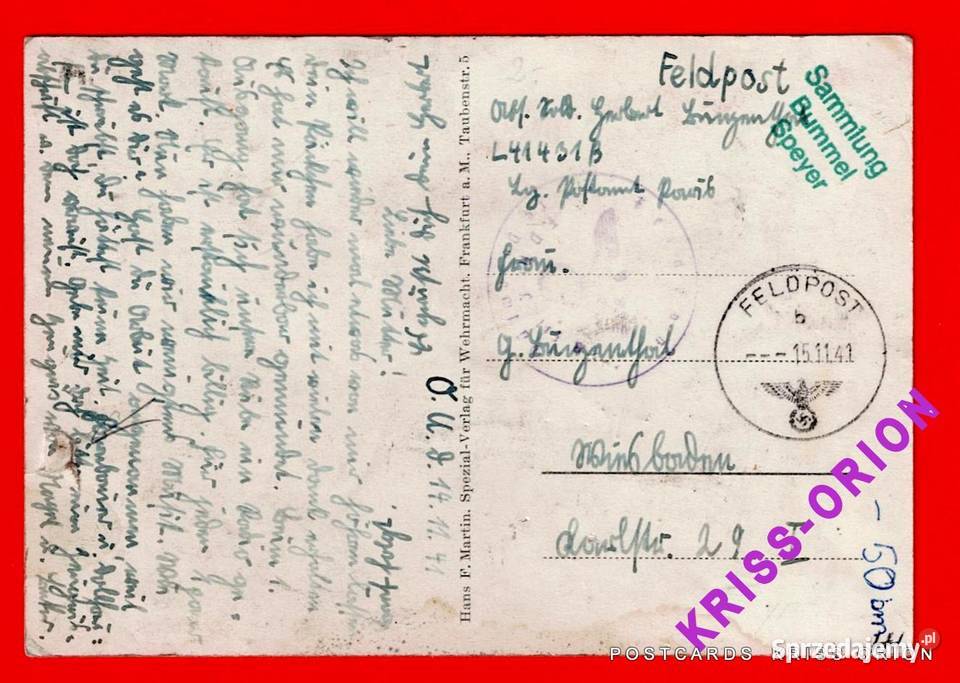 Adolf Hitler Wizyta na Froncie II WŚ 1941r Pocztówki i karty telefoniczne Katowice