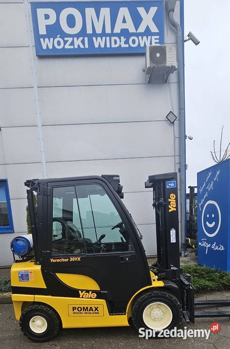 YALE GLP25VX Wózek widłowy 3 T 2013r triplex Yale Oborniki