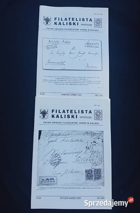 Kwartalnik Filatelista kaliski numery 1 69 i 2 Koźminek sprzedam