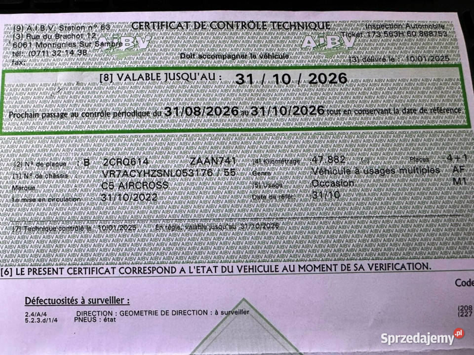 Citroen C5 Aircross PROMOCJA cenowa Pisemna Konin