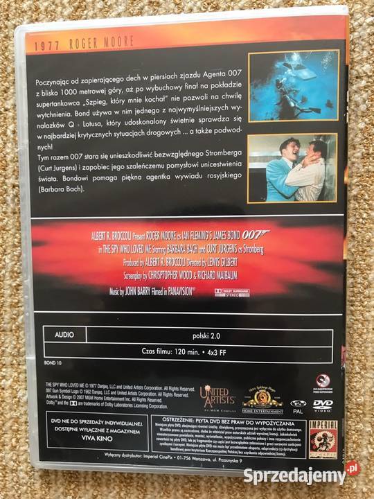 Szpieg który mnie kochał dvd seria Bonda sprzedam