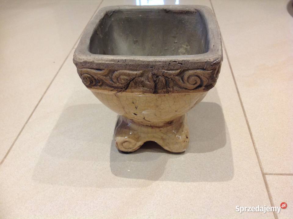 Piękna Donica Doniczka Ozdobna Osłonka Nowa Sól