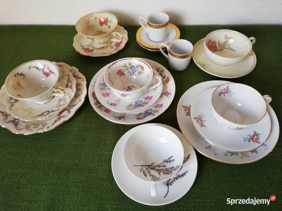 Filiżanka ze spodkiem porcelana Weimar