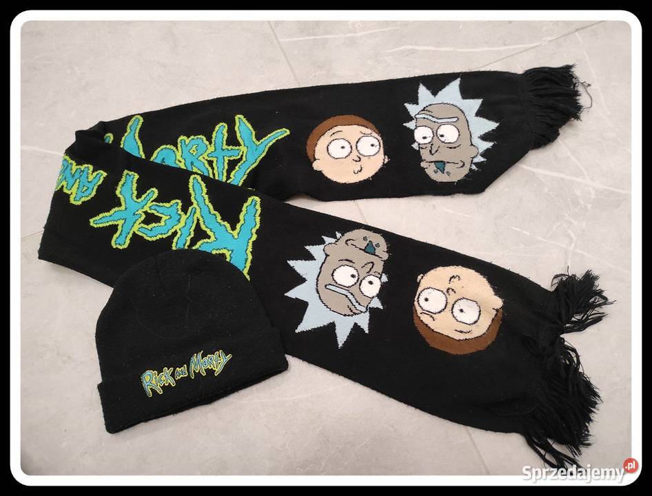 Rick and Morty zimowy komplet czapka szalik Płock