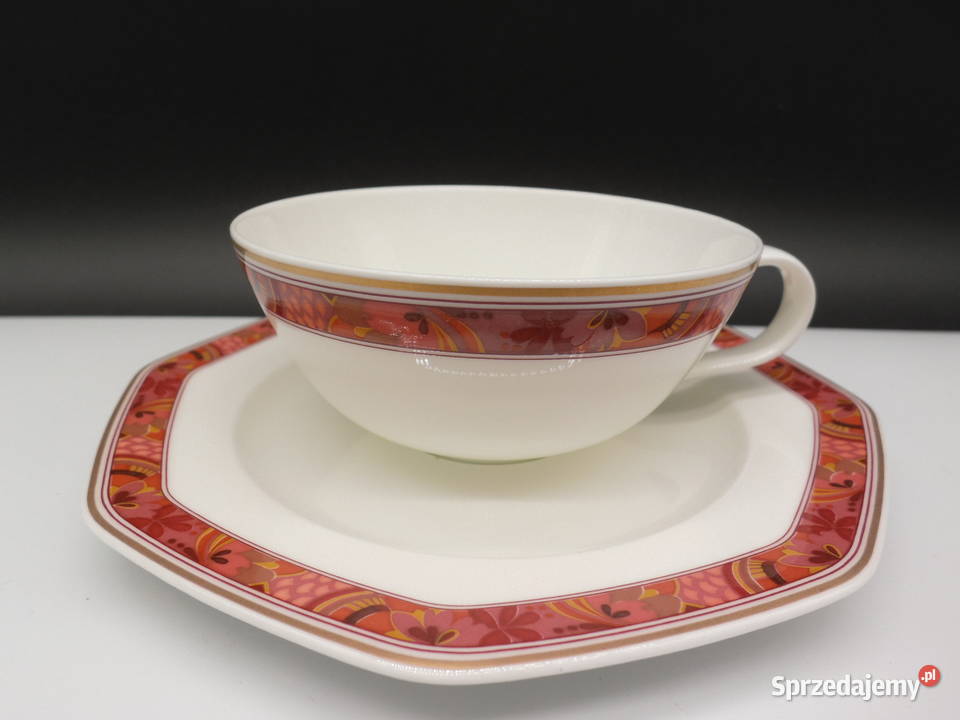 Filiżanka ze spodkiem porcelana Hutschenreuther Raszków