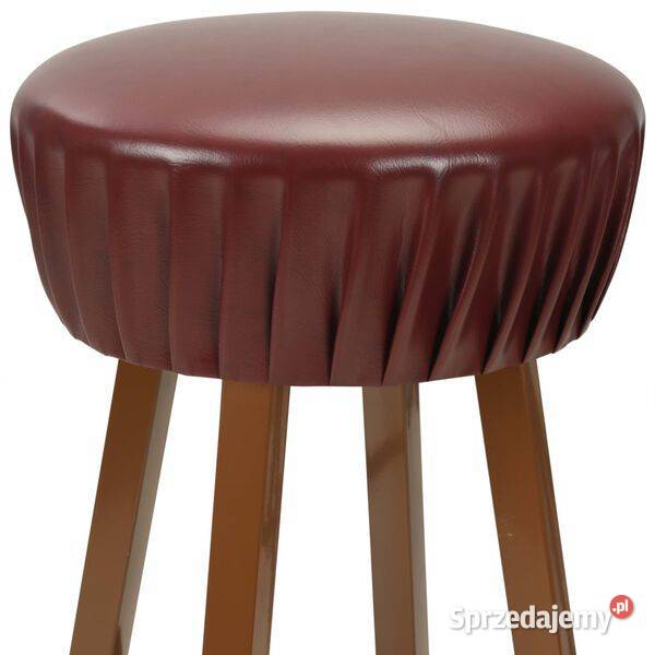 Stołki barowe 2 brązowe sztuczna skóra246731 Warszawa
