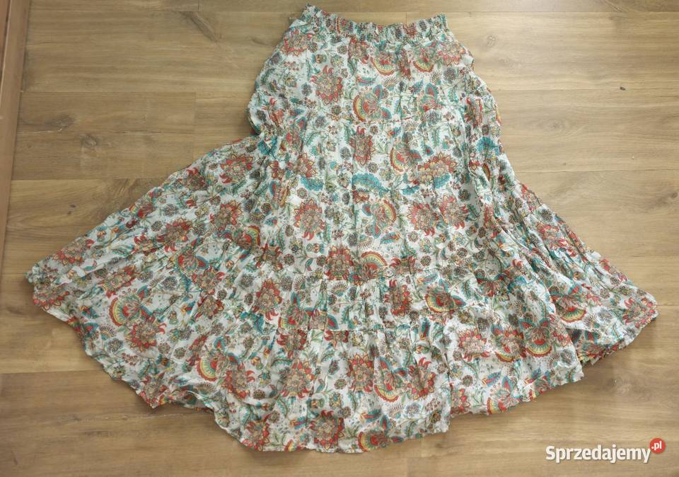 Długa Spódnica Maxi PROMOD Styl Boho Etno 100 bez rękawa Poznań sprzedam