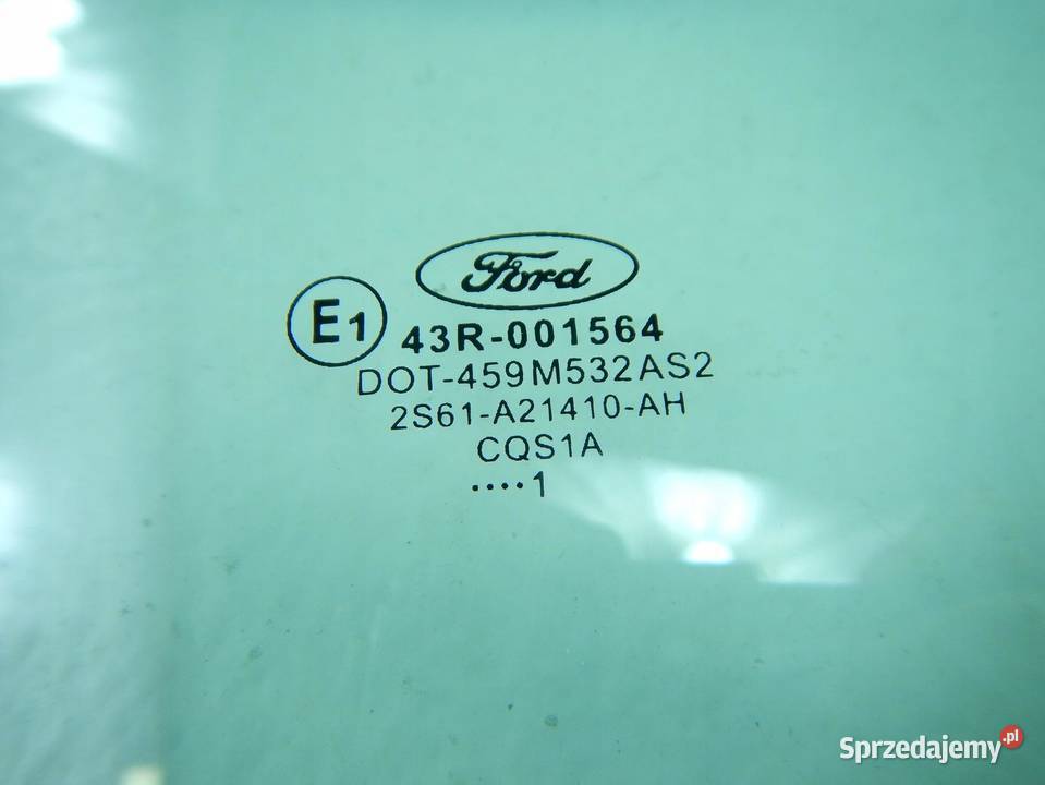SZYBA DRZWI PRAWY PRZÓD FORD FIESTA FUSION 0106 osobowe Części samochodowe