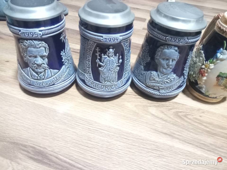 6 Pięknych kufli kolekcjonerskich Promnice sprzedam