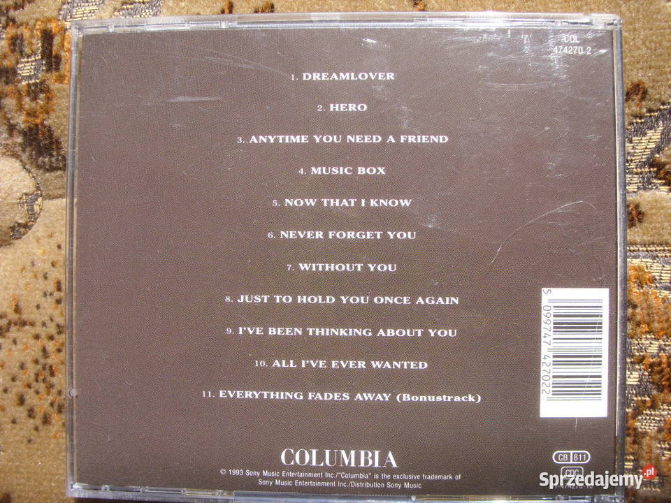 Pop CD MARIAH CAREY MUSIC BOX SONY COLUMBIA 11 Płyty i kasety Wołów