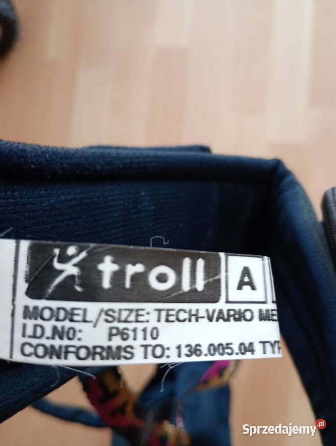 Uprząż wspinaczkowa marki TROLL rozmiar M nowa zachodniopomorskie Szczecin