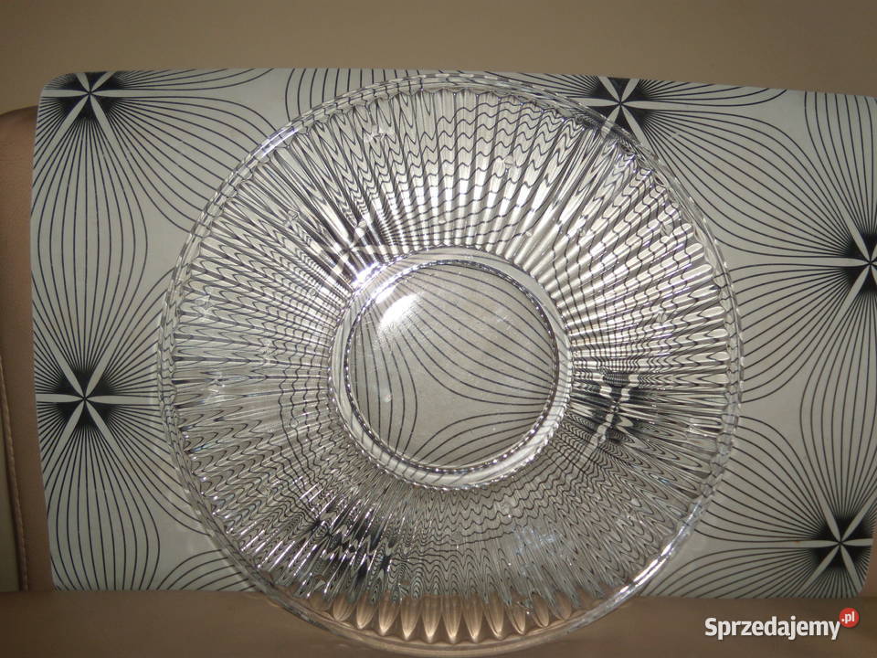 Talerz szklany duży Warszawa sprzedam
