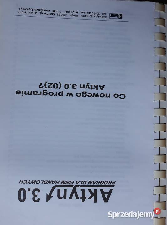 Program firm handlowych Aktyn 30 wersja POLO i