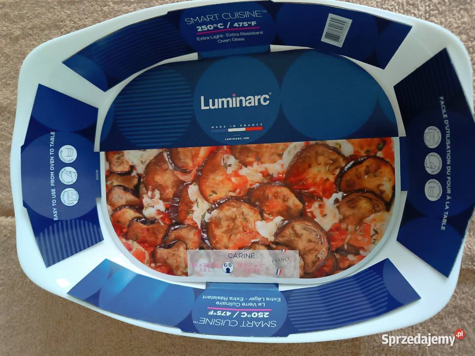 BRYTFANNA PROSTOKĄTNA BIAŁA naczynie żaroodporne Naczynia żaroodporne opolskie