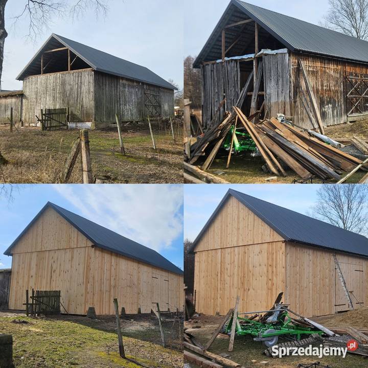 Stara Stodoła Deski Belki Rozbiórka Wymiana Branew Ordynacka usługi budowlane
