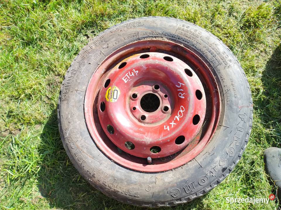 vw seat skoda honda KOŁO ZAPASOWE Dojazdówka Koła i felgi