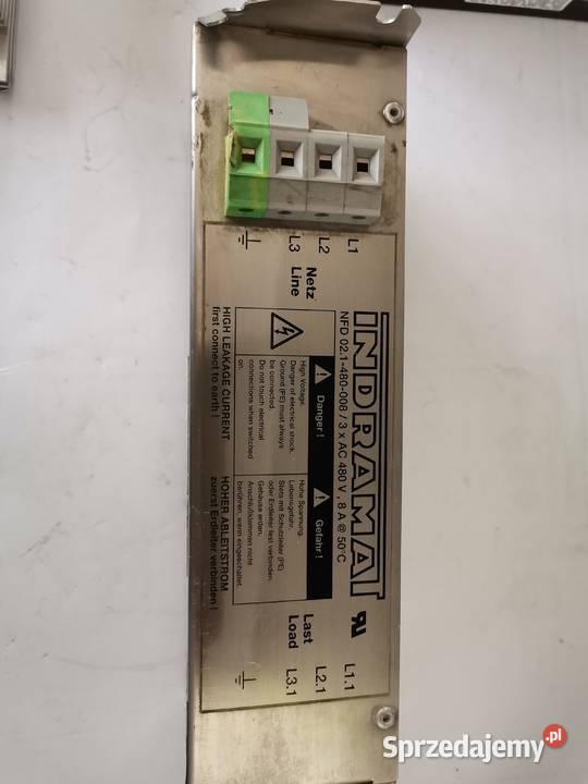 POWERLINE FILTER 3X480V 8A	NFD021480008 Indramat Dragacz