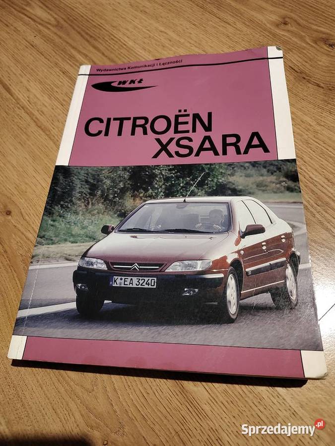 Książka obsługi Citroen Xsara WKŁ śląskie Zawiercie