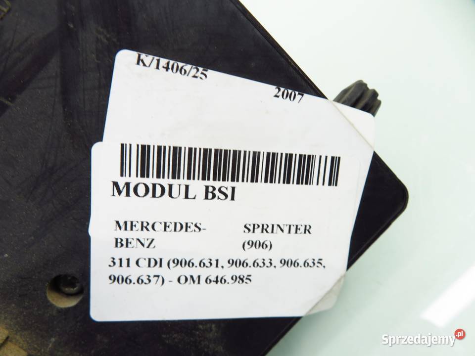BSI MERCEDESBENZ SPRINTER 906 A9065453001 Motoryzacja