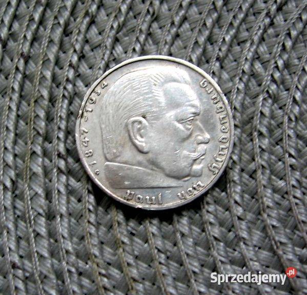 Niemcy 2 Marki 1936r G Hindenburg sprzedam