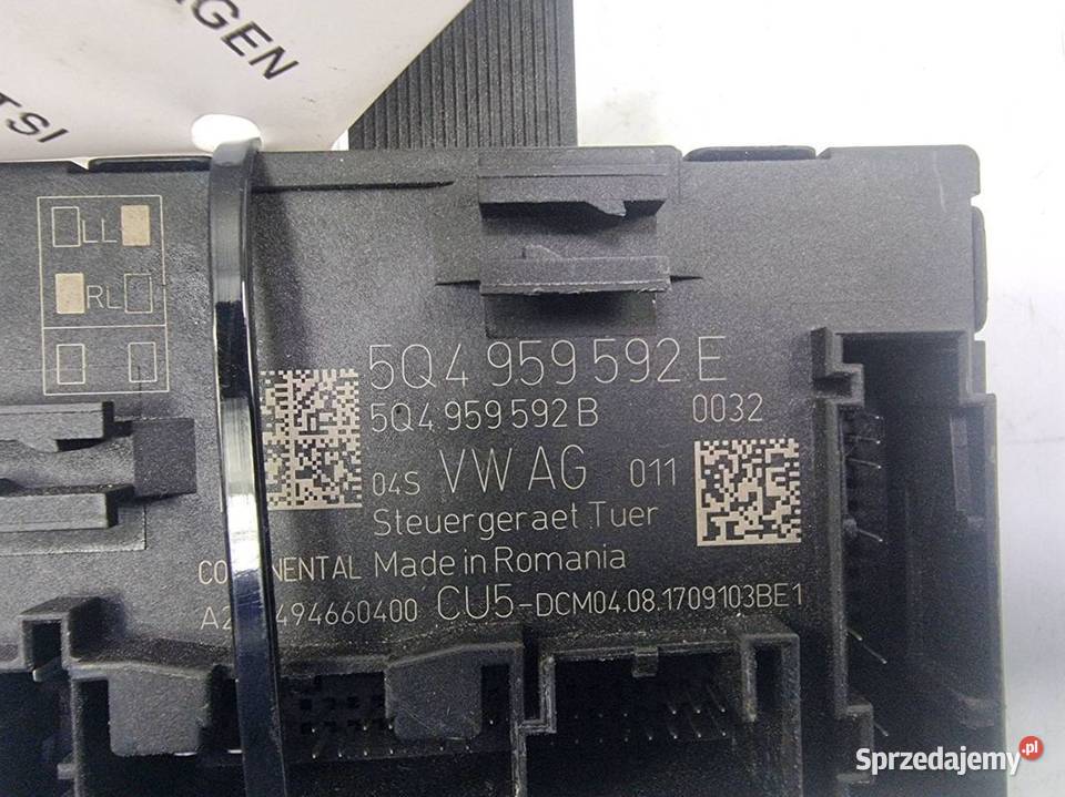 MODUŁ VOLKSWAGEN GOLF VII 5Q4959592E Pozostałe