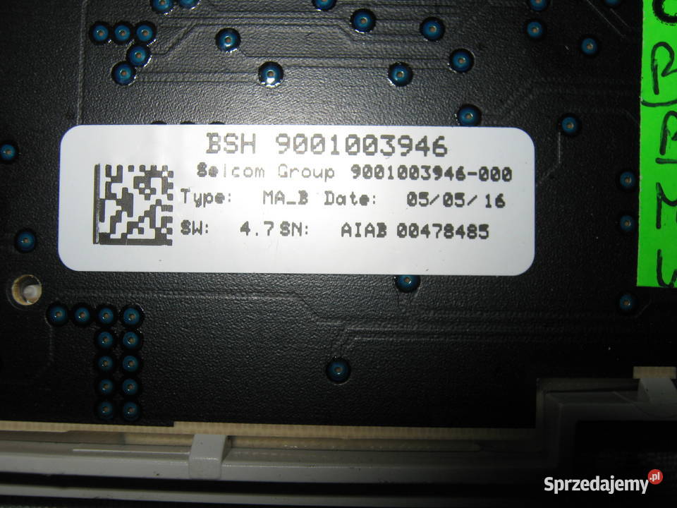 BOSCH SIEMENS BSH9001003946 MODUŁ WYSWIETLACZA Nowy Sącz