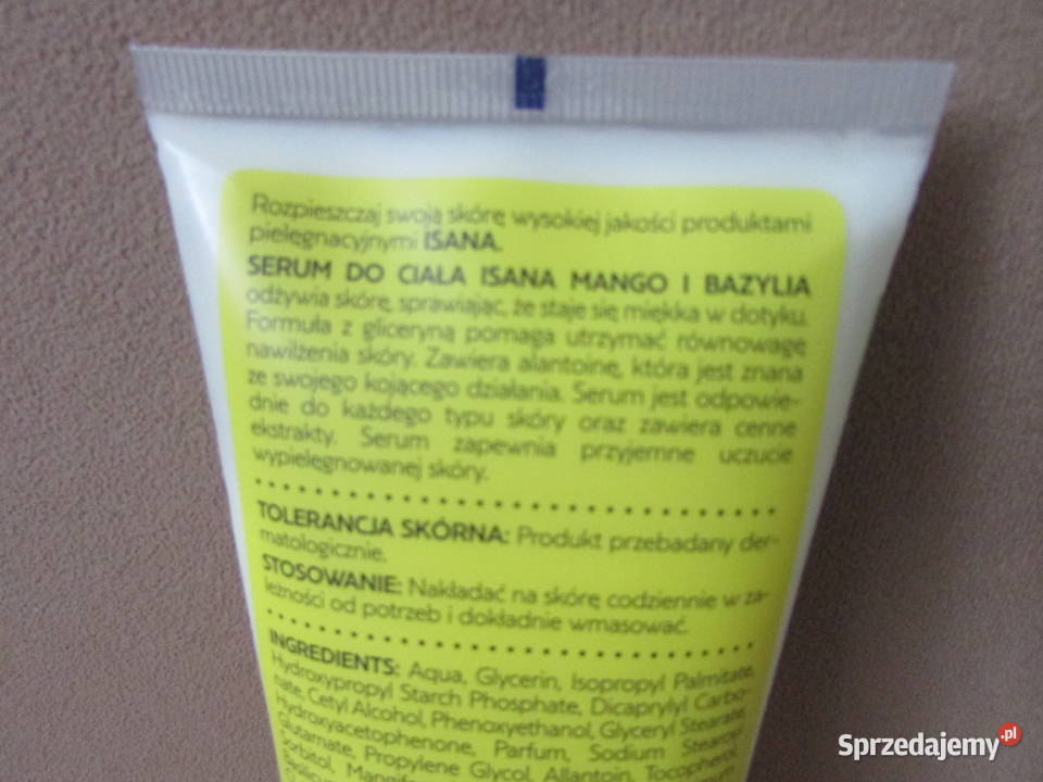 balsam serum do ciała Mango i Bazylia ISANA Kraków
