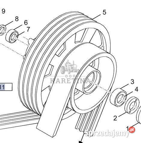 Holland TX66 TX67 TX68 Koło Pasowe CZĘŚCI wielkopolskie Jastrzębniki