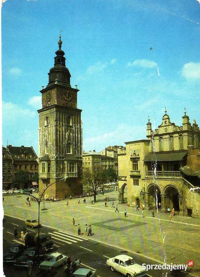 KRAKÓW RYNEK GŁÓWNY WIEŻA RATUSZOWA LOGGIE Krynki
