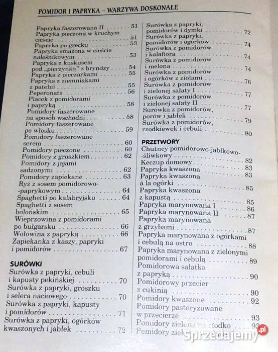 Pomidor i papryka warzywa doskonałe Alina Rok wydania 2003 Chełm