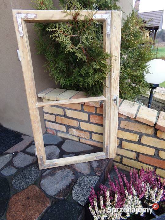 Stara rama na lustro aranżacja loft retro Ełk