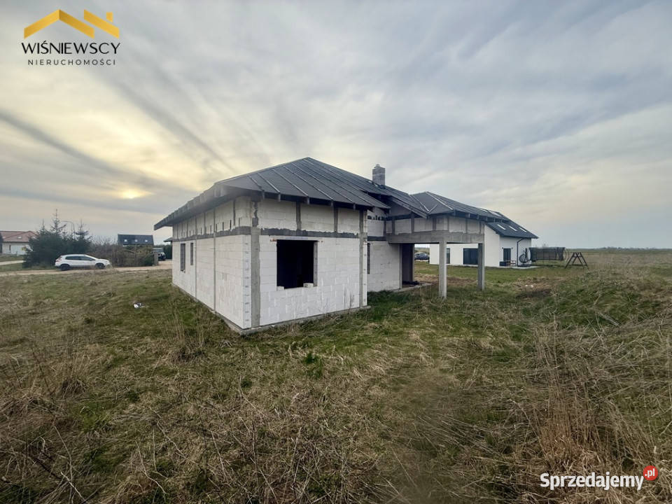 Dom wolnostojacystan surowy otwartyKończewice papa Kończewice