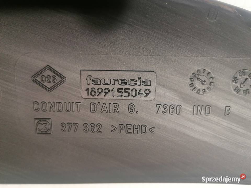 rura dolot powietrza lewyprawy8200377362 Renault łódzkie Piotrków Trybunalski sprzedam