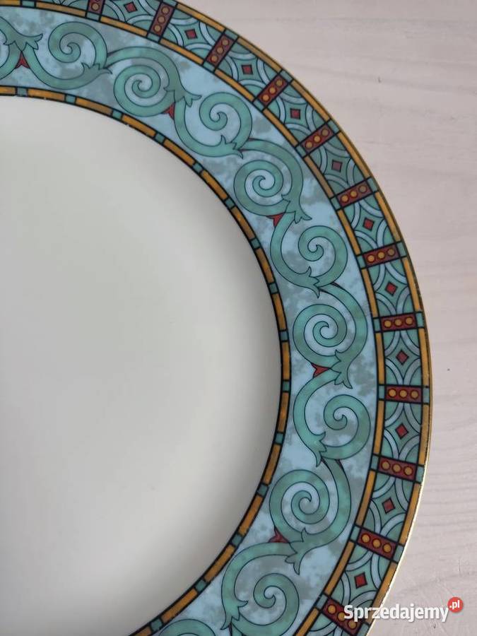 Talerz ekskluzywny Wedgwood Byzantium Bone China Głuchołazy