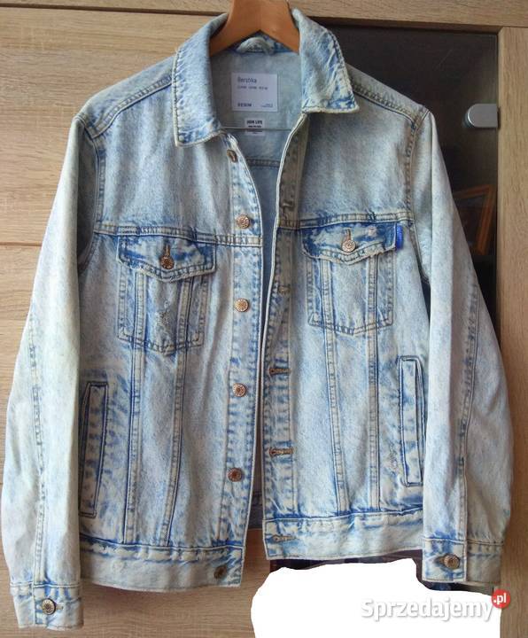Kurtka Bershka XS Denim 100 bawełna dł 62 dł Inny rodzaj śląskie Katowice