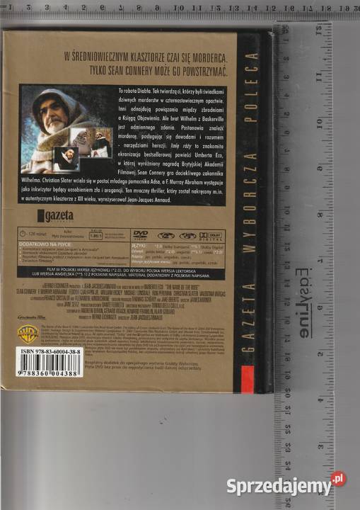 Imię róży DVD SeanConnery Pruszków sprzedam