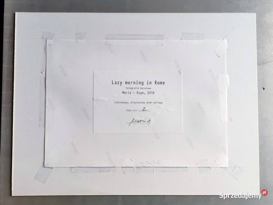 Lazy morning in Rome fotografia kolorowa Mario Gdańsk