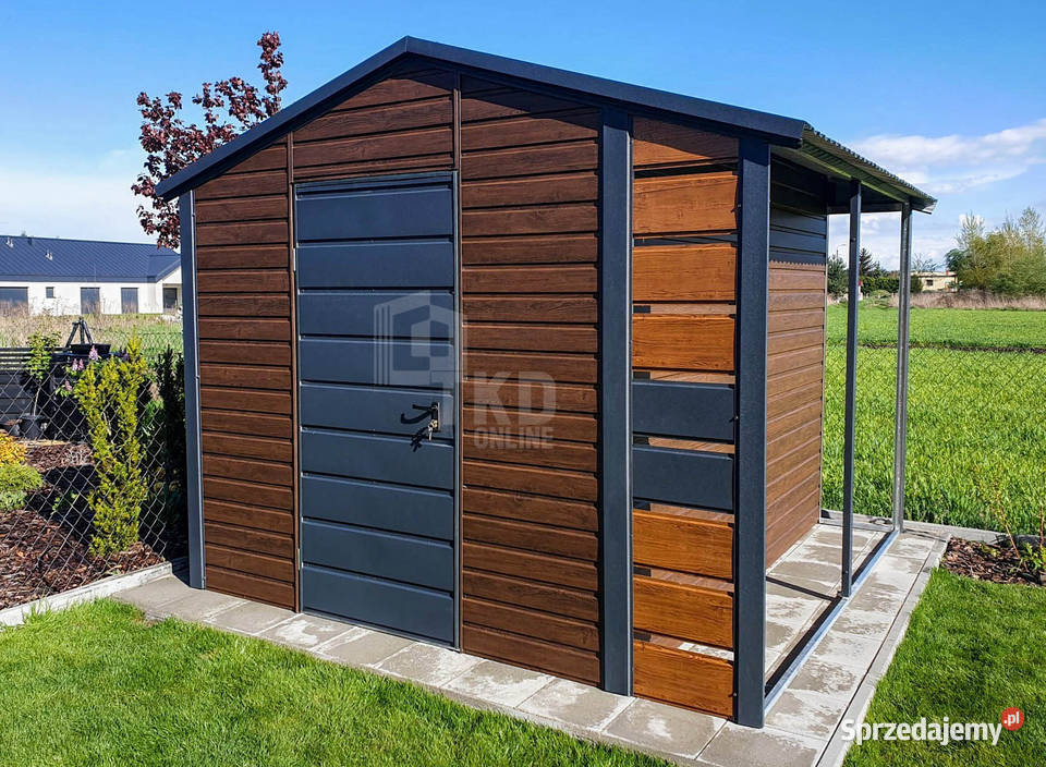 Schowek Domek Ogrodowy 2x25m wiata Drzwi 2cm