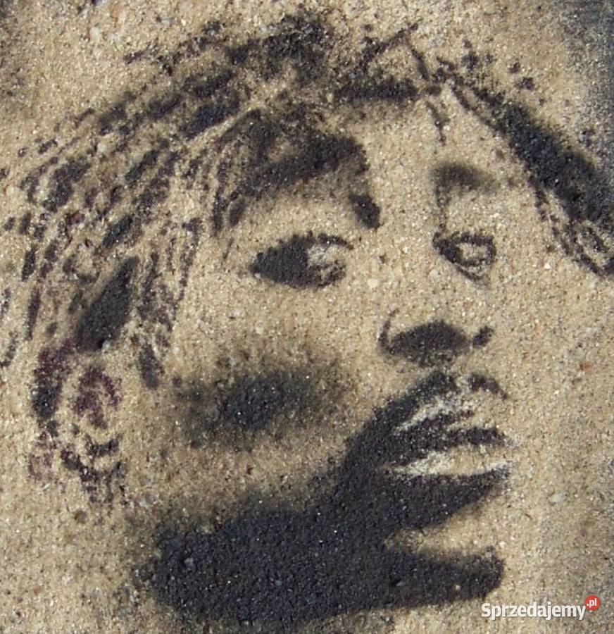 Tupac Obraz na piasku ręcznie malowany 2pac Sandomierz