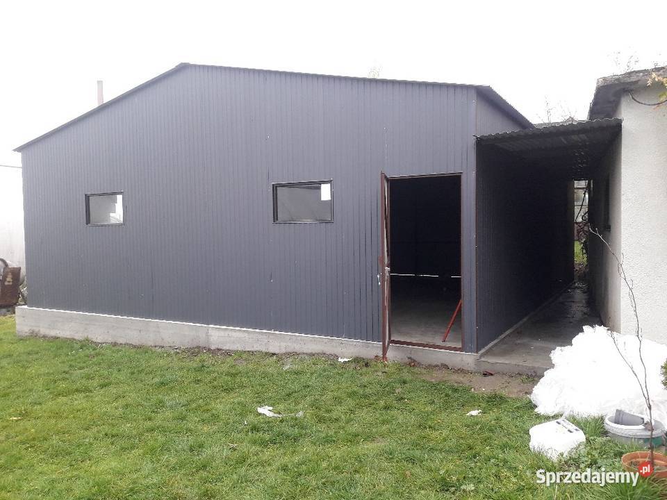 Garaż Blaszany hala 10x6m z profilawysoki wjazd Jelenia Góra