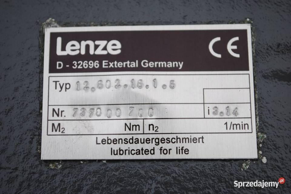 Przekładniareduktor 1 do 314 LENZE Kargowa sprzedam