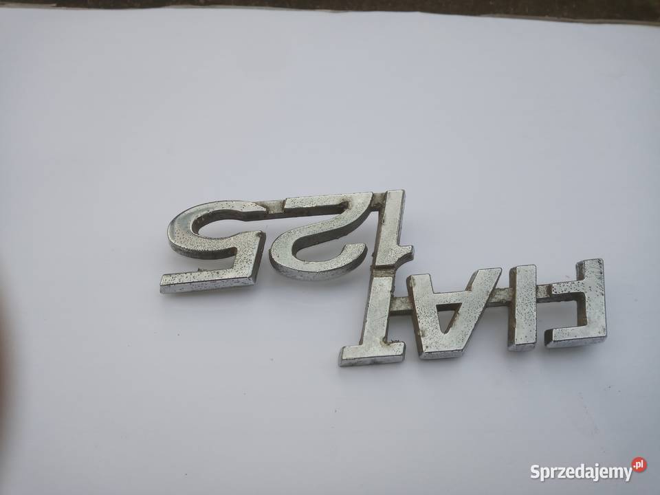 Fiat 125 oryginalny emblemat logo znaczek Oświęcim