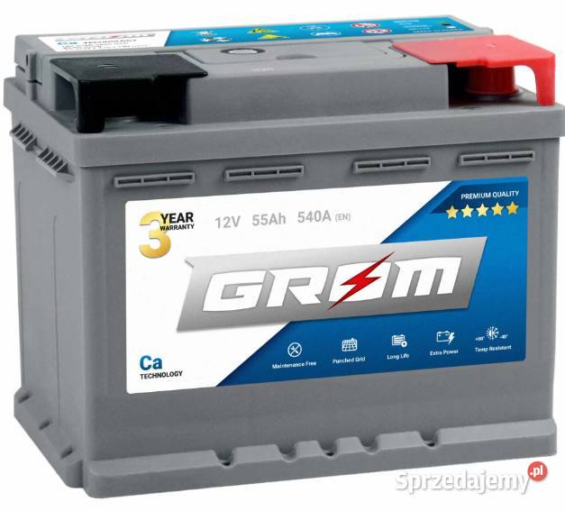 Akumulator Grom Premium 55Ah 510A Pruszków sprzedam