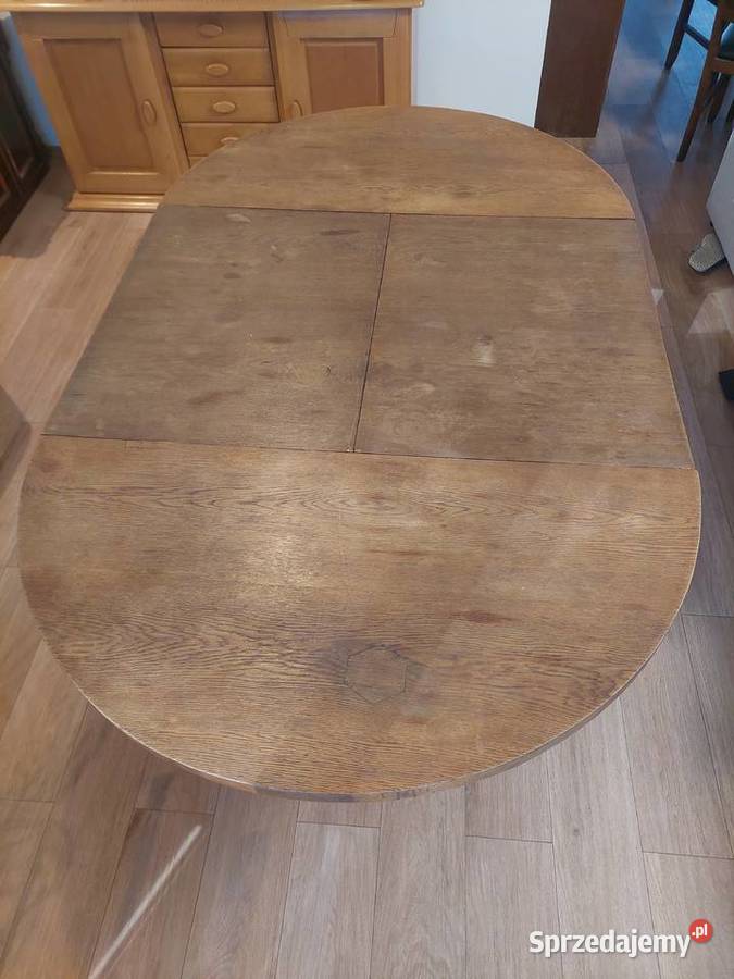 Stół dębowy okrągły rozkładany 119cm Stoły Poznań
