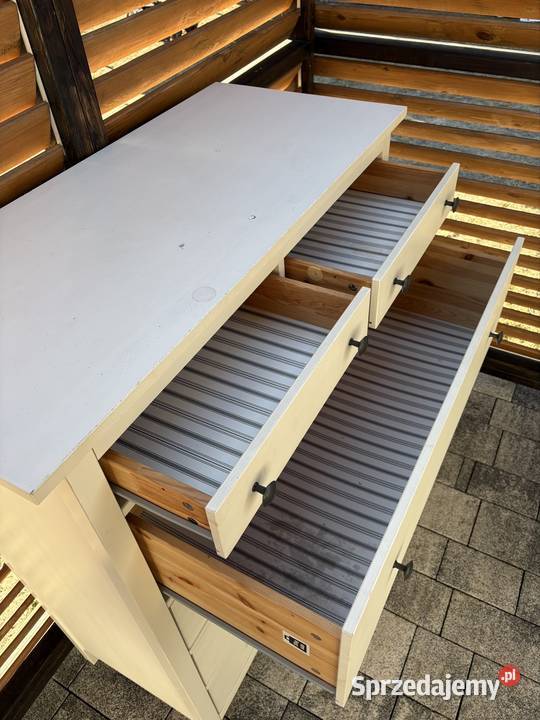 Komoda Hemnes 6 biała lite drewno łódzkie Góra Bałdrzychowska-Kolonia